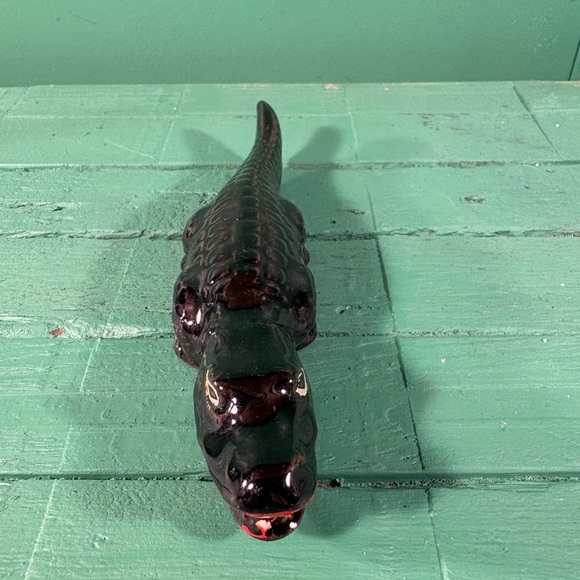 Black Decorative Alligator Accent Decor - Picture 1 of 5